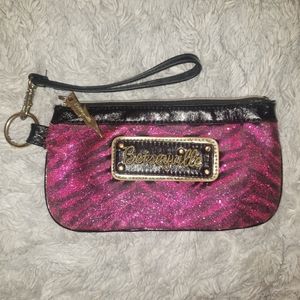 FREE W/ PURCHASE Betsyville Pink Zebra Wristlet